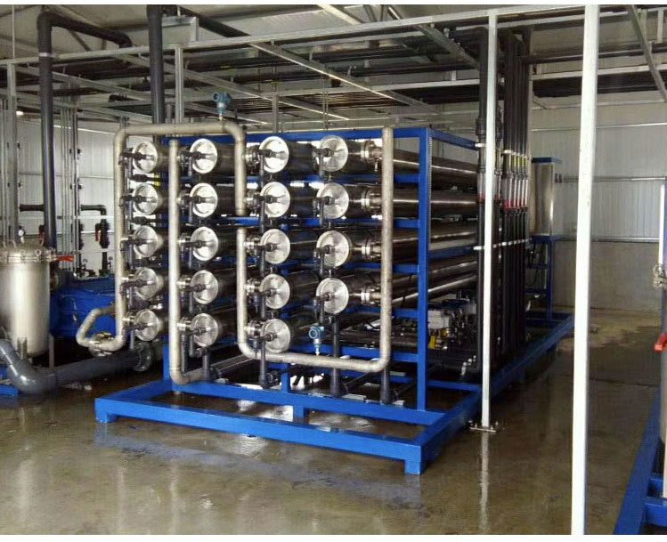 花山大型全不锈钢材质RO反渗透除盐水设备
